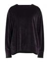 Majestic Filatures Woman Sweatshirt Purple Size 2 Cotton, Modal, Elastane