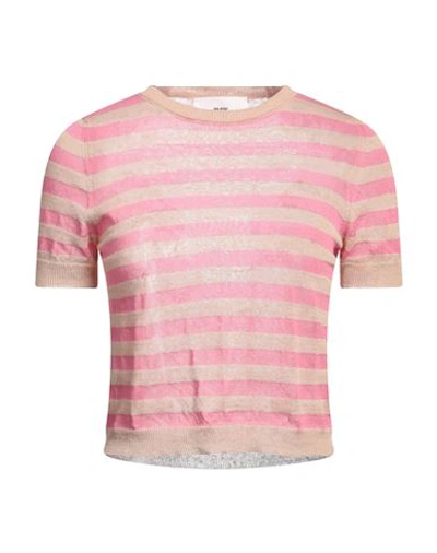 Solotre Woman Sweater Pink Size 2 Linen, Polyamide