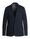 Dondup Man Blazer Midnight Blue Size 44 Cotton, Polyester, Polyamide, Elastane In Navy Blue