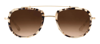 Krewe Breton Matte Oyster 24k Navigator Sunglasses In Multi
