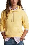 Polo Ralph Lauren Cotton Blend Fleece Solid Classic Fit Hoodie In Corn Yellow