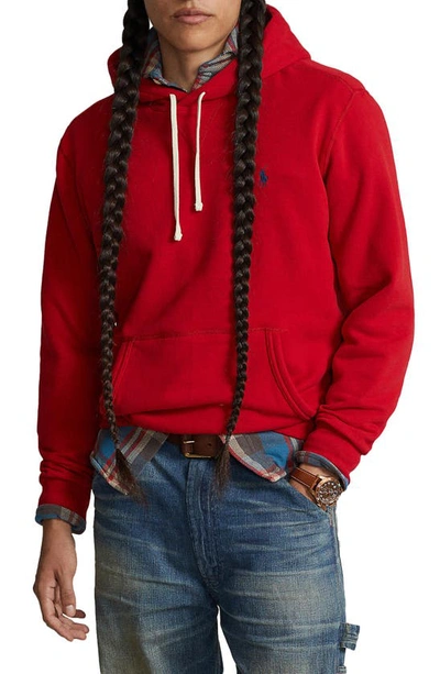 Polo Ralph Lauren Fleece Pullover Hoodie In Rl  Red