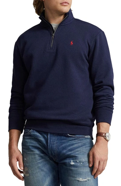 Polo Ralph Lauren Men's Rl Fleece Quarter-zip Sweatshirt In Cruise Navy