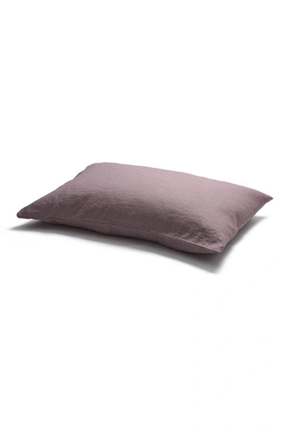 Piglet In Bed Set Of 2 Linen Pillowcases In Elderberry