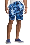 POLO RALPH LAUREN FLORAL STRETCH TERRY CLOTH SHORTS