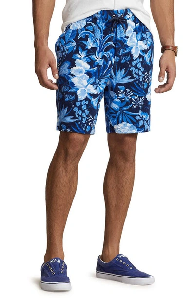 Polo Ralph Lauren Men's 7.5-inch Floral French Terry Shorts In Jardin Floral,navy