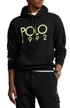 Polo Ralph Lauren Polo 1992 Fleece Hoodie In Polo Black