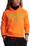 Polo Ralph Lauren Men's Magic Fleece 1992 Logo Hoodie In Blaze Survival Orange