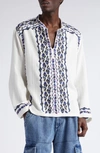 Isabel Marant Unique Embroidered Cikariah Shirt In White