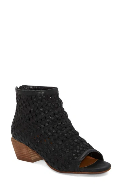 Lucky Brand Mofira Open Toe Bootie In Black Dexter