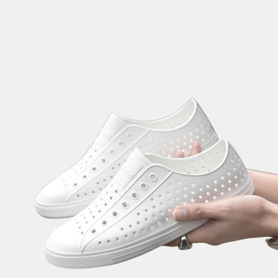 Vigor Slip On Sneaker Lightweight Breathable Sandal Outdoor And Indoor In White