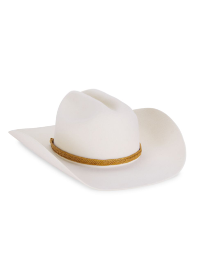 Lack Of Color Women's The Ridge Wool Western Hat In Ivory