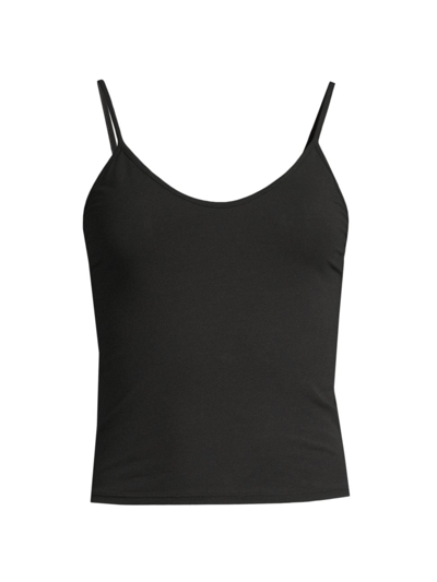 Skin Women's Goldie Cotton Crop Cami In Black