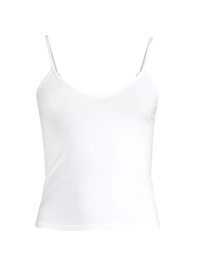 Skin Women's Goldie Cotton Crop Cami In White