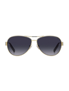 Marc Jacobs Eyewear Aviator Frame Sunglasses In Gold Dark