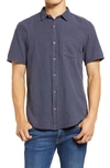 MARINE LAYER SELVAGE POCKET SHORT SLEEVE BUTTON-UP SHIRT