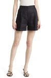 & Other Stories Linen Chino Shorts In Black