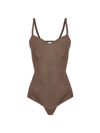 Item M6 All Mesh Shaping Bodysuit In Milk Chocolate