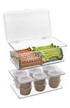 Sorbus Medium 2-pack Storage Bins With Lids In Clear