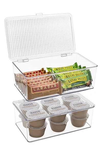 SORBUS SORBUS MEDIUM 2-PACK STORAGE BINS WITH LIDS