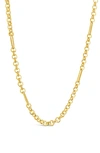 Sterling Forever Leisel Chain Necklace In Gold