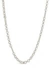 Sterling Forever Leisel Chain Necklace In Silver