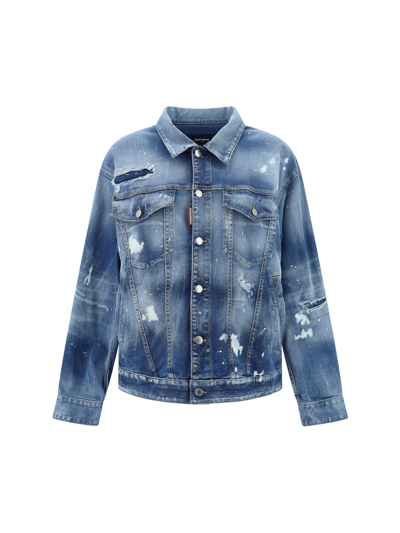 Dsquared2 Kaban Denim Shirt In Multicolor
