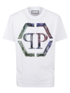 PHILIPP PLEIN LOGO PRINTED CREWNECK T-SHIRT