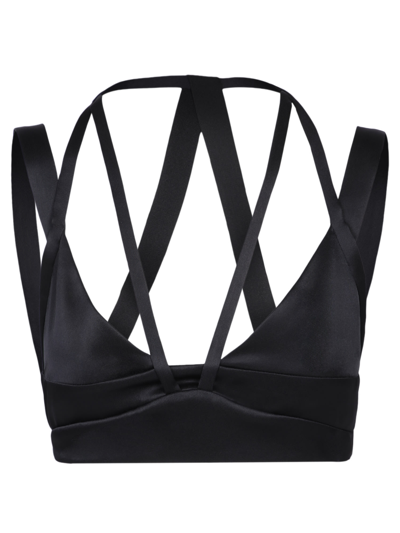 Rev Satin-finish Bra In Black