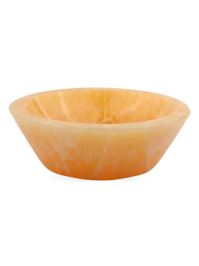 Jia Jia Honey Calcite Bowl In Orange
