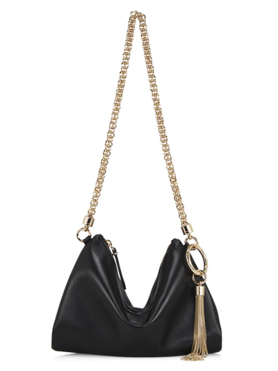 Jimmy Choo Women's Mini Callie Leather Shoulder Bag In Gold