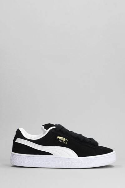Puma Suede Xl Sneakers In Black Suede