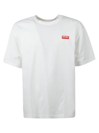 Kenzo T-shirt With Logo In 02off White