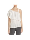 Sanctuary Felicity Womens Striped Popover Casual Top In White