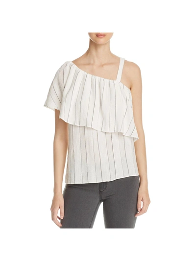 Sanctuary Felicity Womens Striped Popover Casual Top In White