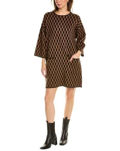 max studio brown dress Max Mara Studio Cosmo Wool Midi Dress main image 1