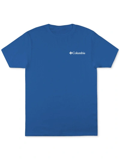 Columbia Sportswear Mens Cotton Crewneck Graphic T-shirt In Blue