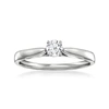 Ross-simons Lab-grown Diamond Solitaire Ring In Sterling Silver In Silver