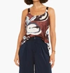 Nic + Zoe Watercolor Vines Tank In Brown