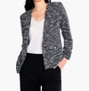 Nic + Zoe Starry Sky Knit Jacket In Black Multi In Grey