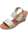 ANDRE ASSOUS ALLISON WOMENS PADDED INSOLE WEDGE DRESS SANDALS