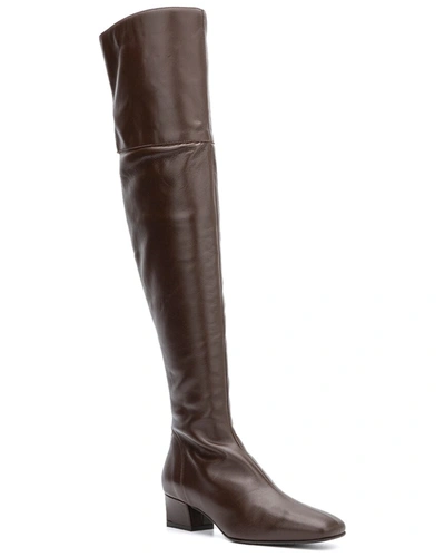 Aquatalia Sancia Weatherproof Leather Boot In Brown