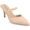 Journee Collection Yvon Pointed Toe Mule In Beige
