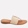 Andre Assous Nice Woven Sandal In Beige