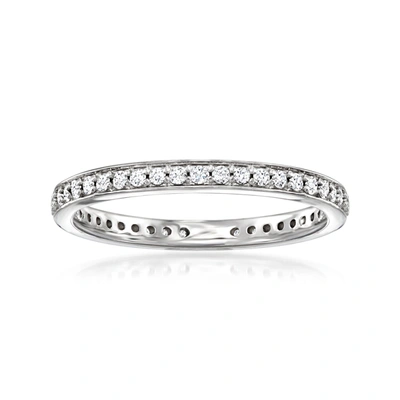 Ross-simons Lab-grown Diamond Eternity Band In Sterling Silver