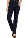 Gloria Vanderbilt Amanda Womens High Rise Slimming Straight Leg Jeans In Blue