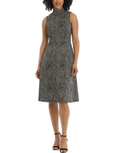 slim fit dress slacks Maggy London Fit & Flare Midi Dress