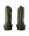 Tod's Gomma Pesante Boots  -  - Leather - Kahki In Grey