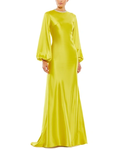 Mac Duggal A-line Gown In Yellow