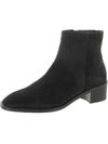 Aquatalia Leonora Suede Zip Ankle Boots In Navy